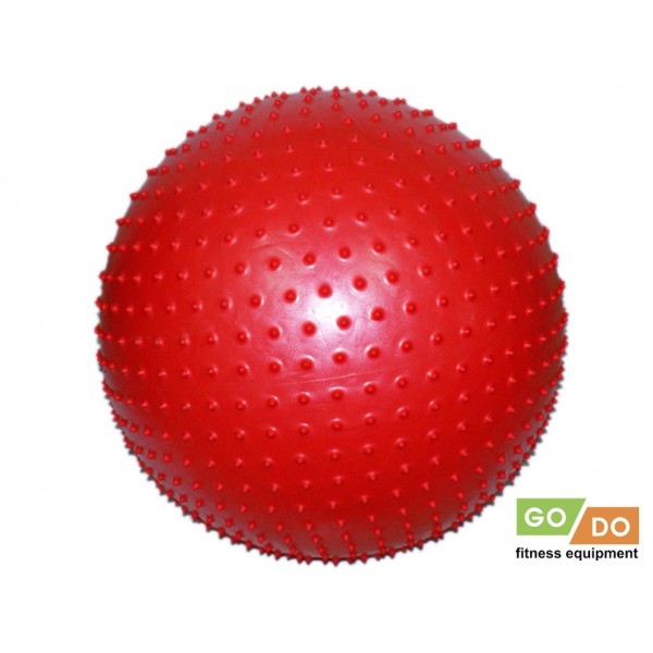 Мяч для фитнеса с массажными шипами GO DO 70см МА-70 (красный) 00212