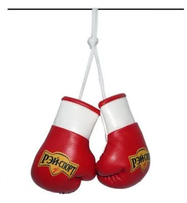 Сув.1 Перчатки сувенирные "РЭЙ-СПОРТ"  маленькие, искожа (цвет красный)