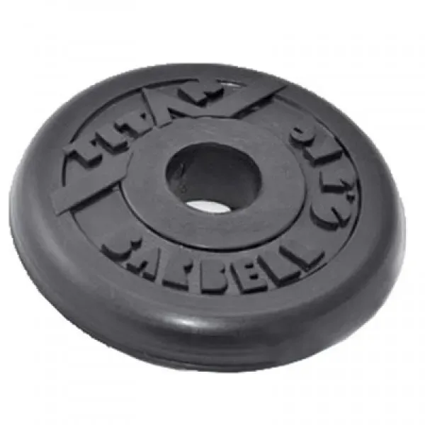 Диск обрезининый для штанги d-26 мм, 0,5 кг, 16181