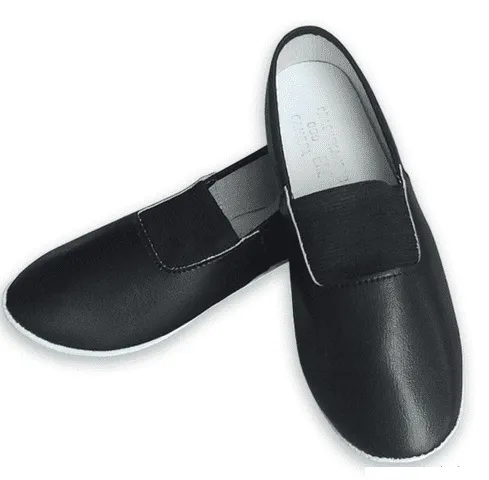 Чешки из натуральной кожи черные (205)