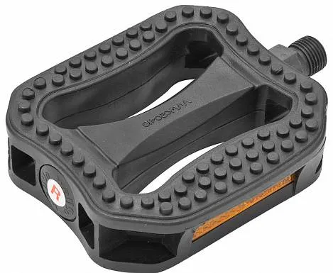 Педали LU-P6 Wellgo пластик 9/16", черные, 360098