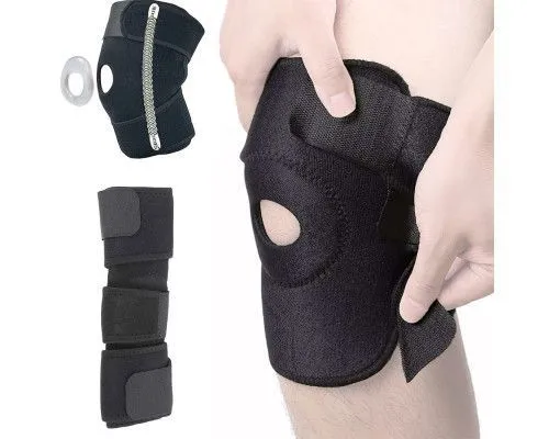 Суппорт колена неопрен гелевый, с гибкими метал. вставками, L, С33331