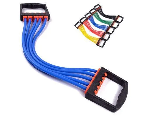 Эспандер плечевой (5 латексных жгутов) В32171-4 синий