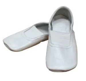 01-2 Туфли гимнастические белые, р.18