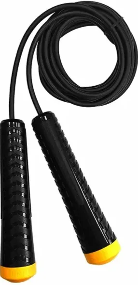 Скакалка Fortius 3м черн/желт шнур ПВХ