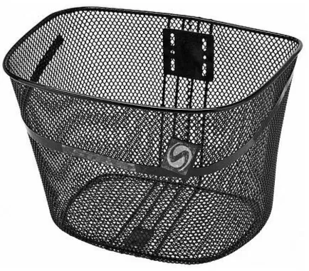 Велокорзина передняя JL-044-1 черная для 28", 270037 LU052110