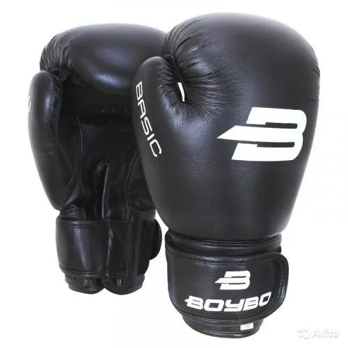 Перчатки боксерские BoyBo Basic BBG100 черные (2oz)
