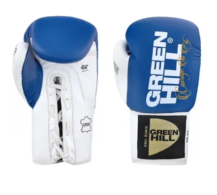 Перчатки боксёрские FIGHT PRO SERIES синие 8 унций PRO-F-С-8# 10339