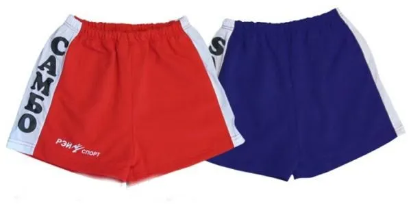 Шорты для самбо ТСВ красный, р.44