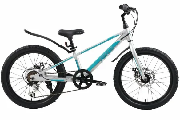 Велосипед Tech Team Forca 20" grey/blue (магниевый сплав) 2025