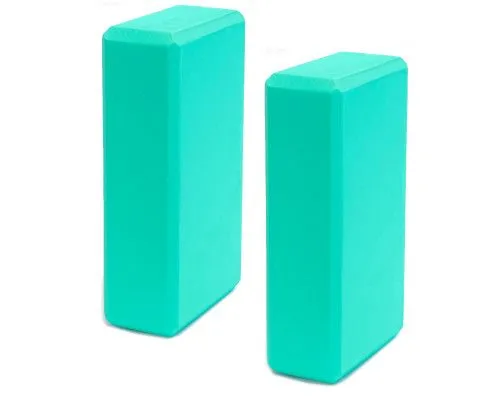 Набор йога блоков полумягких 2 штуки (морская волна) BE300-6 (E42684)