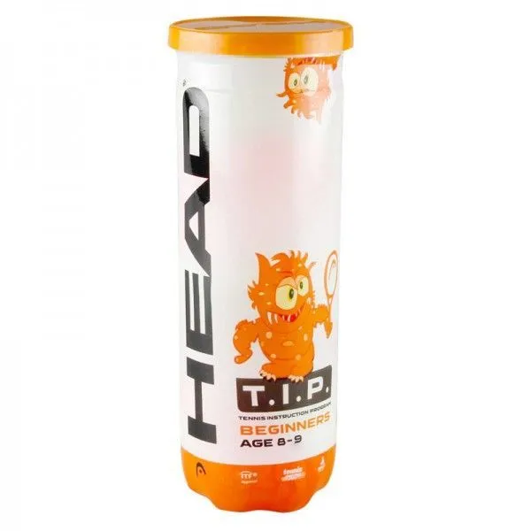 Мяч для б/т HEAD T.I.P Orange, арт.578123 / уп 3шт