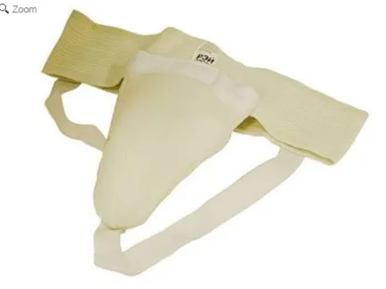 Бандаж защитный паховый мужской РФ2 белый (XS)