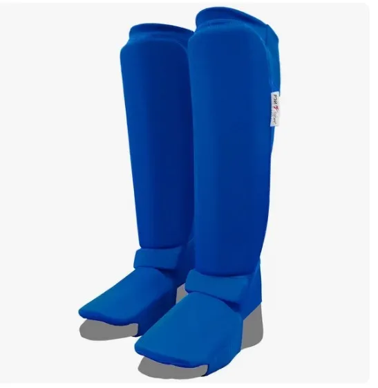 Щ74xsЭ, Щитки на голень и подъем трехсекционные, трикотаж, синий, р.XS