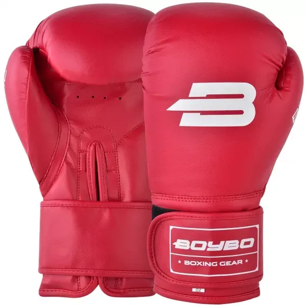 Перчатки боксерские BoyBo Basic BBG100 красные (14oz)