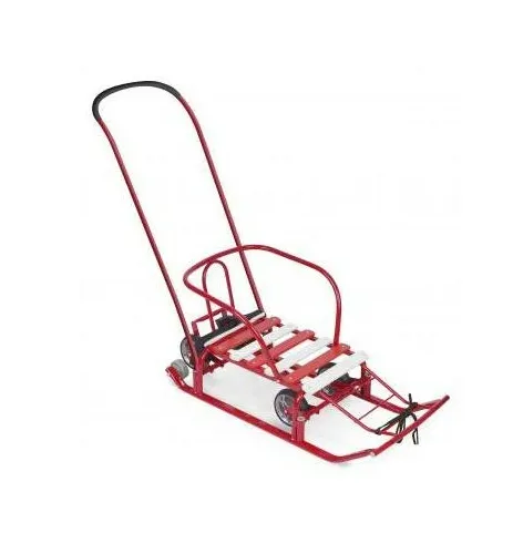 Санки Тимка 5 Универсал с колесом алый 1/10 Т5У