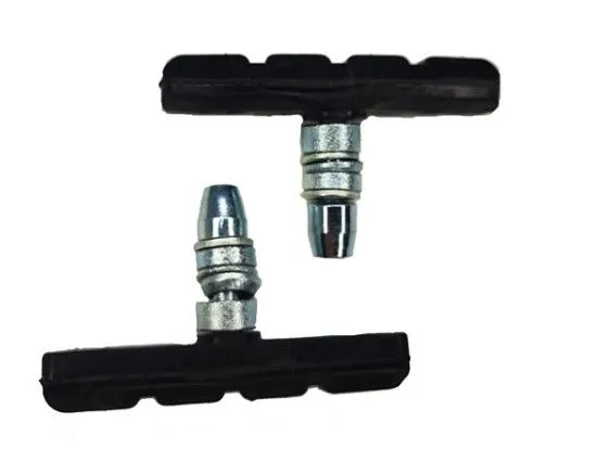 Колодки тормоза V-Brake с резьбой 70мм, цвет черный, инд. пакет, Тайвань 3122635-4