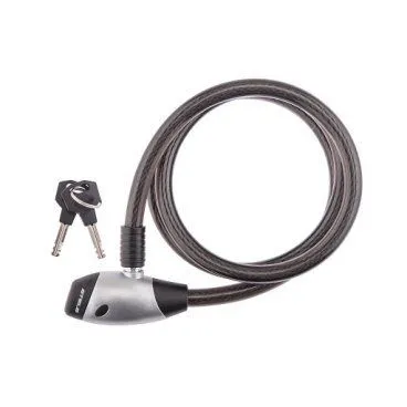 Трос-замок 15х1500мм 84812 с ключом чёрный 540076 LU089555