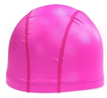 Шапочки для бассейна из ткани c полиуретановым покрытием увеличенного размера САР 17  (PINK)