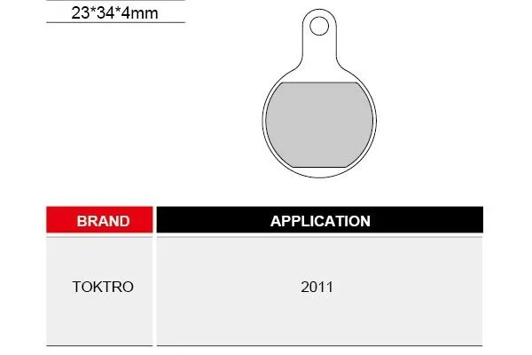 Колодки для дискового тормоза TEKTRO 2011 3122612-24