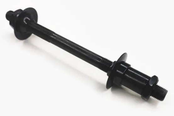 Ось заднего колеса, "МТВ", 3/8*145, черная, под эксцентрик, конуса с пыльниками 3052711-16