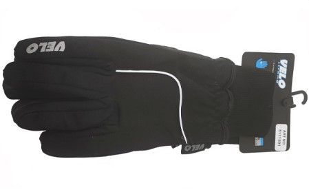 картинка Перчатки с длинными пальцами, с белой полосой (черные) 5111591-S от магазина