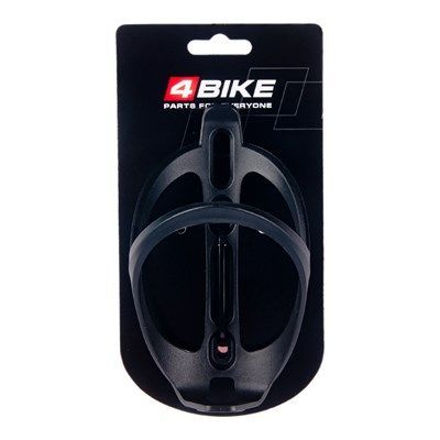 Флягодержатель, пластик 4BIKE 045, чёрный, в инд. упаковке. ARV000277