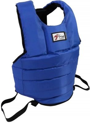 Ж16АХ Жилет защитный для единоборств ЧЕРЕПАХА-2, (26мм), капрон, р. М (цвет синий)