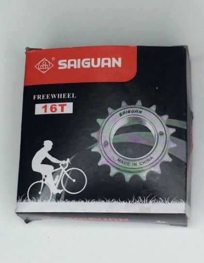 Трещотка, 1 передача, диам. 1,37", 1/2”X1/8” 16 зубьев, коричневая, завод SAIGUAN 3003016-1