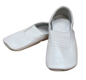 01-2 Туфли гимнастические белые, р.18