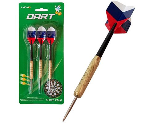 Дротики набор для Дартс 3 шт (Триколор) E43121