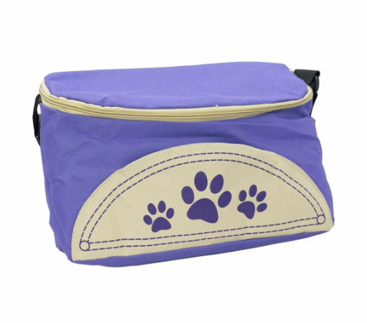 Сумка для санок Любопытный щенок (сиреневая)