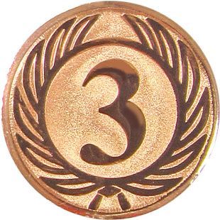 Эмблема 25мм 3 МЕСТО,