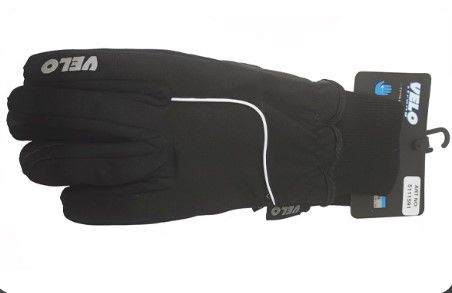 картинка Перчатки с длинными пальцами, с белой полосой (черные) 5111591-L от магазина