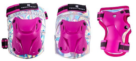 Н-р защиты д/роликовых коньков Safe fit kids 2.0 pink L