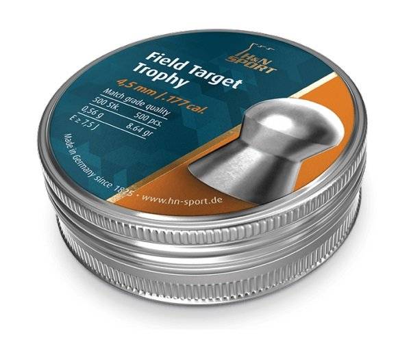 Пуля пневматическая H&N Field Target, гладк., калибр 4,5мм, 8,49 гран (500шт)