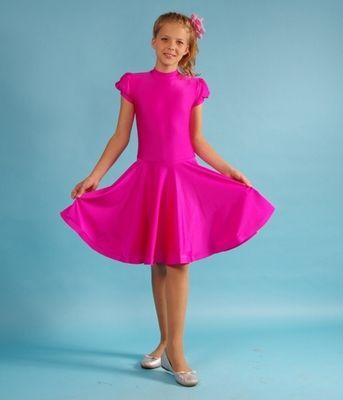 Р 4.2 Платье спортивное для девочек, (116-60-53 / 6 лет) малиновый