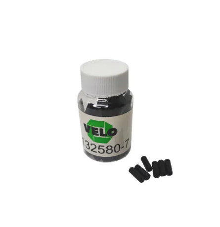 Наконечник оплетки троса переключения 4 мм, длинна 12 мм. пластик (100 шт. в банке) 