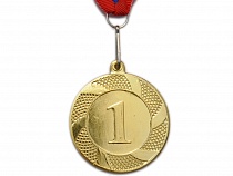 картинка Медаль спортивная с лентой 1 место 5см Т501-1, 27113 от магазина