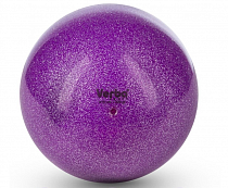 картинка Мяч Verba Sport с блестками фиолетовый 16см V16205 от магазина