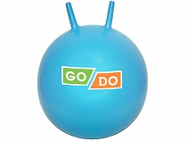картинка Мяч попрыгун с ушками 45 см голубой 3-D45-Г 00216 от магазина
