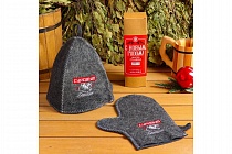 картинка Подарочный набор "Настоящему мужику": шапка, рукавица 4371739 от магазина