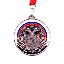картинка Медаль с лентой 65мм Бронза 5201-6 от магазина