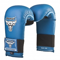 картинка Перчатки спарринговые для карате RKM-260 ПУ синие, (S) от магазина