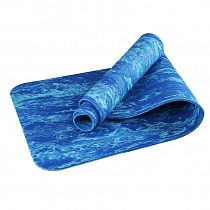 картинка Коврик для йоги ТПЕ6-100 183х61х0,6 см. (синий гранит) В34519 от магазина
