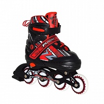 картинка Роликовые коньки Racing Red LED подсветка колес S р.30-33 АК от магазина
