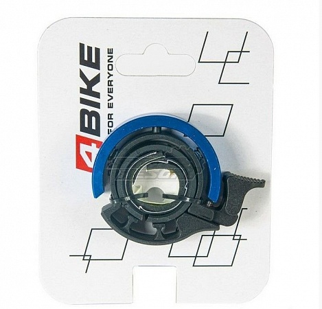 Велозвонок 4BIKE BB3213L-Blu алюминий+плаcтик, D-46мм, голубой ARV100013