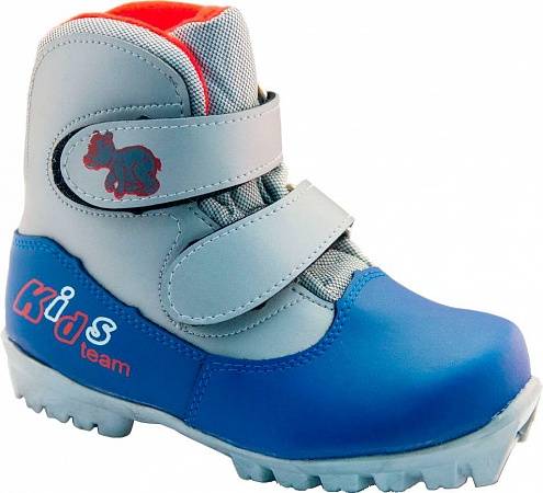 картинка Ботинки лыжные MXN Kids сине-серебро р.34 NEW от магазина