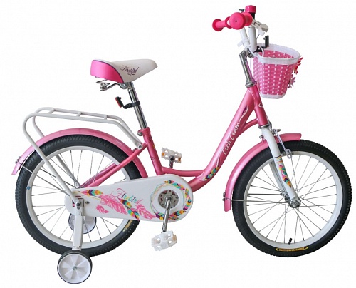 картинка Велосипед Tech Team Firebird 14" бело-розовый (сталь) от магазина