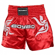 картинка Шорты BoyBo для тайского бокса красные BST882 (XL) от магазина